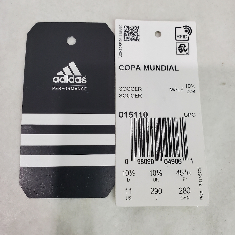 Adidas Copa Mundial Soccer Cleats Black Leather Mens Size 11 Made in Germany - Picture 15 of 15